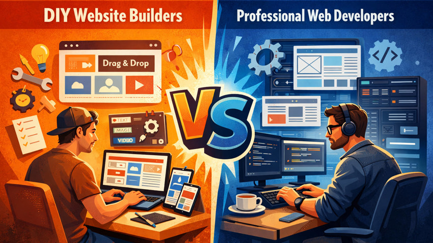 DIY Website Builders vs Professional Web Development: Which is Right for Your Business?