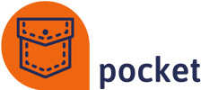 Pocket Logo Blue Tight Crop